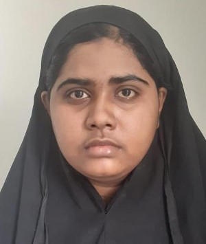 আটক ভারতীয় নাগরিক আয়েশা জান্নাত। ১৭ জুলাই ২০২০। 