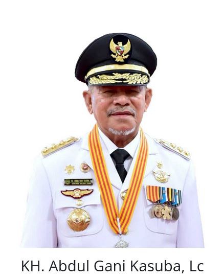 Foto Gubernur Maluku Utara KH Abdul Ghani Kasuba di laman resmi Provinsi Maluku Utara. [malutprov.go.id]