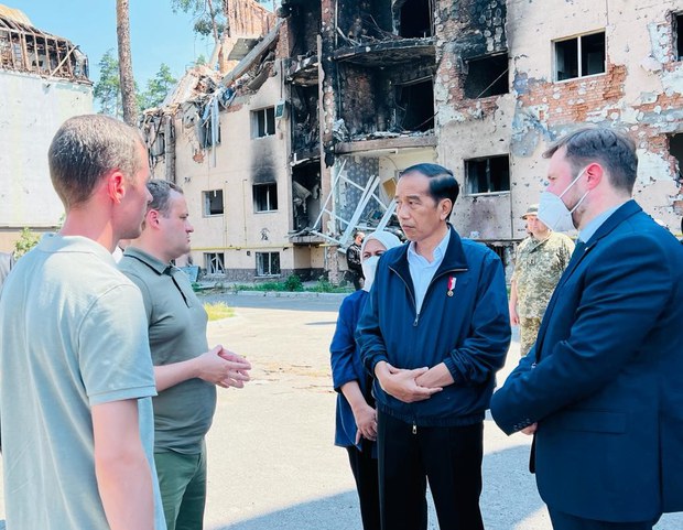 Melihat langsung Ukraina yang porak poranda, Jokowi serukan setop perang Melihat langsung Ukraina yang porak poranda, Jokowi serukan setop perang