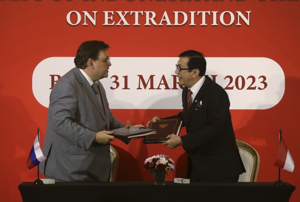 Rusia, Indonesia tanda tangani perjanjian ekstradisi Rusia, Indonesia tanda tangani perjanjian ekstradisi