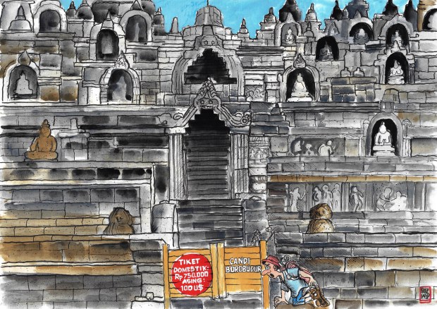 Borobudur: Naik ngga, naik ngga?