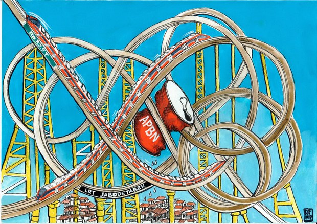 LRT Jabodetabek, roller coaster yang bikin menjerit dan jantungan