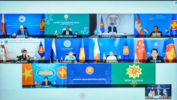 Menteri-Menteri Luar ASEAN Gesa Keganasan Dihentikan di Myanmar Menteri-Menteri Luar ASEAN Gesa Keganasan Dihentikan di Myanmar