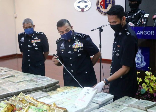 Polis Malaysia Rampas Ganja Diseludup dari Laos Bernilai RM1.53juta