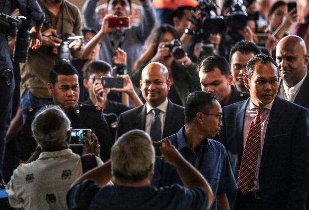 Bekas ketua pegawai eksekutif 1MDB Arul Kanda tiba di Mahkamah Kuala Lumpur, Malaysia, 12 Disember, 2018. S.Mahfuz/BeritaBenar